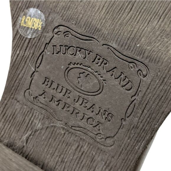 LUCKY BRAND Butler Leather Studded Ankle Boots 8.5 - Picture 9 of 10